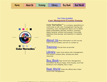 Tablet Screenshot of colorremedies.com